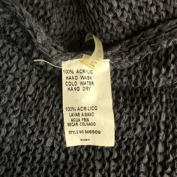 Miilla Grey Knit Fringe Sleeve Cover Up Mini Dress - Picture 9 of 11